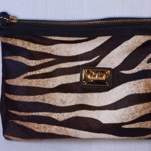 Cavalcanti🎀Wristlet Made in Italy Cavalcanti leather black calf hair clutch